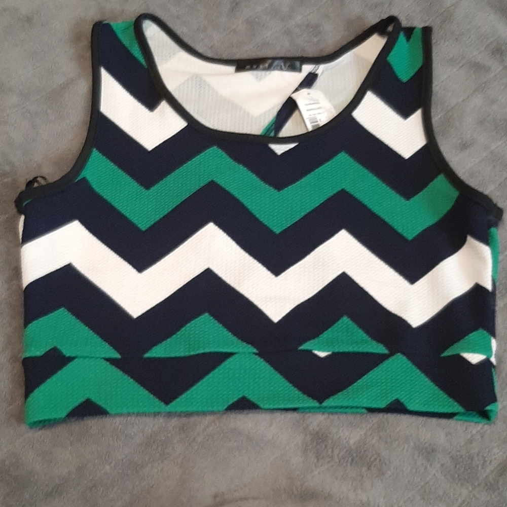 Green Crop top